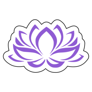 Lotus Flower Sticker (Lavender)